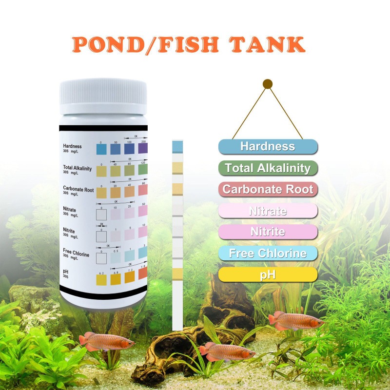 Marine Aquarium Water Test Kit - شرائط اختبار أحواض السمك 7 في