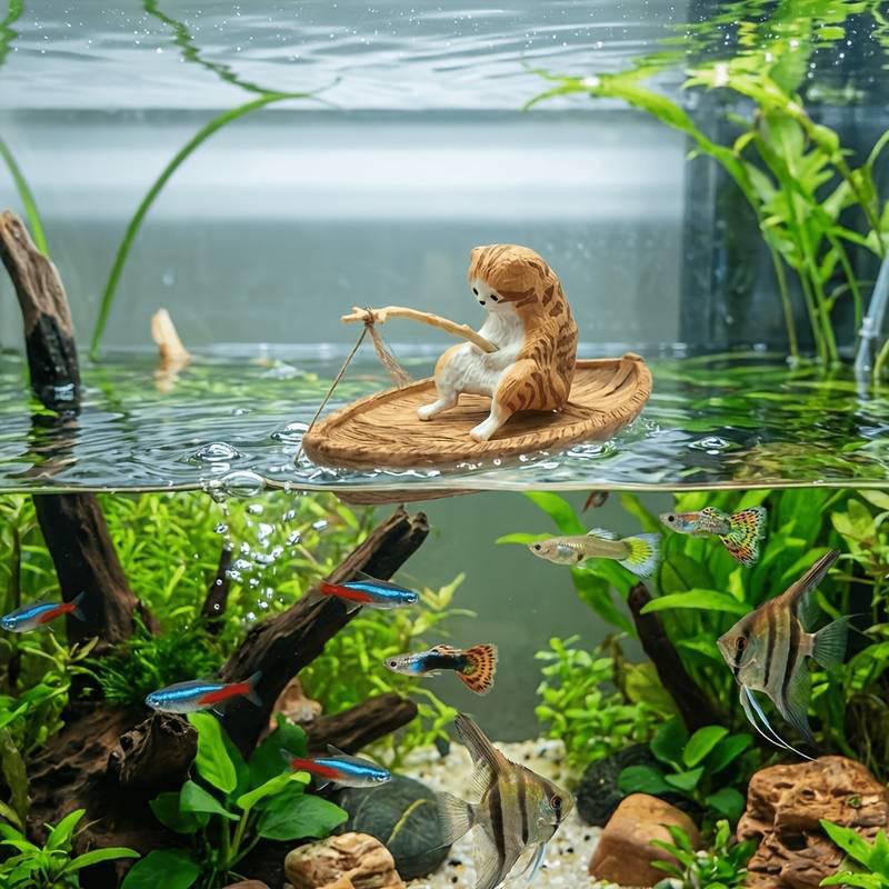 إضافة تزيينية لحوض السمك مع قط - مراجعة Aquarium Marineland وسعره