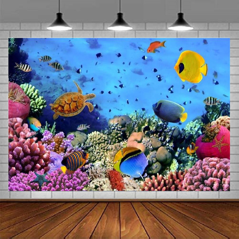 خلفية تصوير لعالم قاع البحر تح - مراجعة Aquarium Marine World وسعره