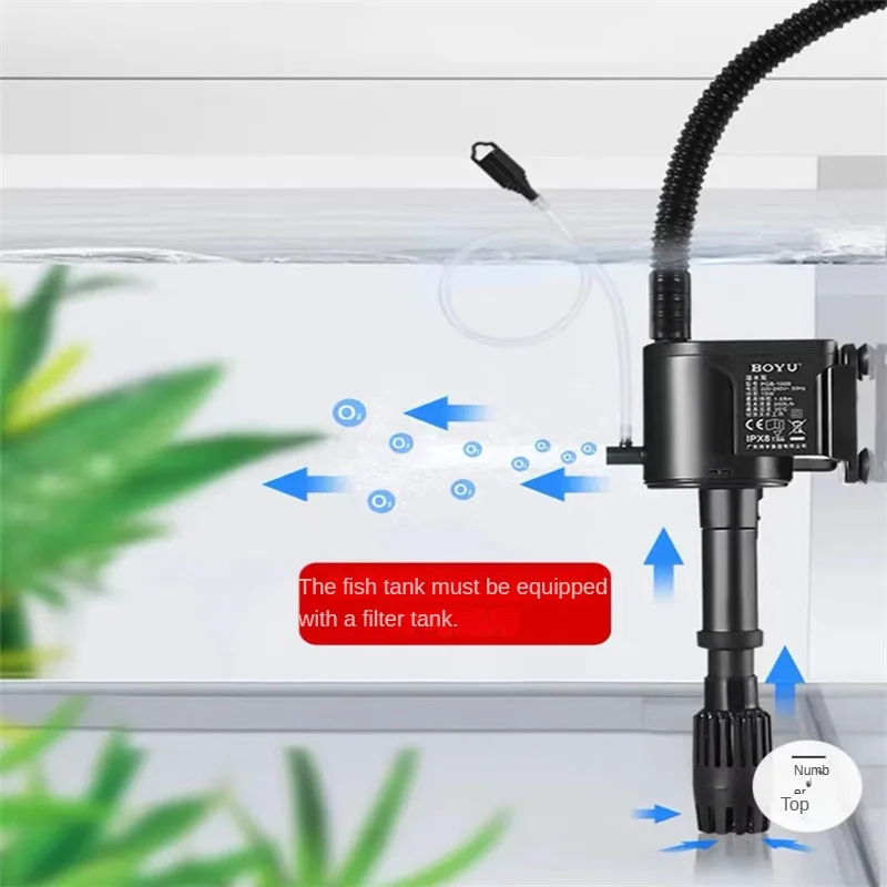 Boyu صامت ثلاثة في واحد خزان ا - مراجعة Marine Aquarium Overflow Box وسعره