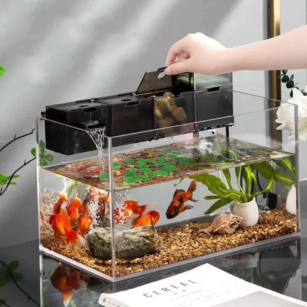 فلتر خارجي ثلاثي الوظائف لأحوا - مراجعة Marine Aquarium Overflow Box وسعره