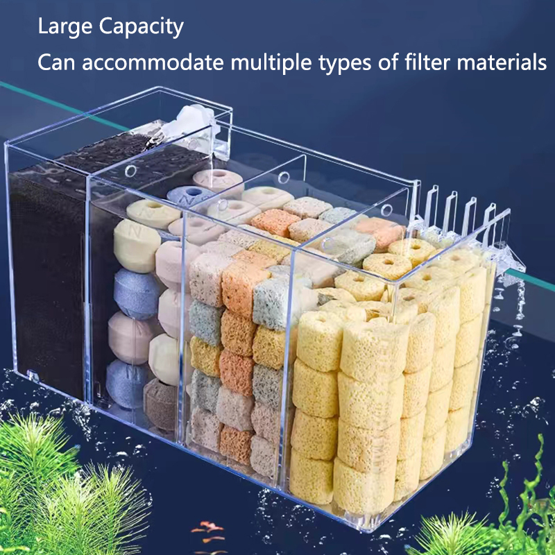 صندوق فلتر أكريليك خارجي لخزان - مراجعة Marine Aquarium Overflow Box وسعره